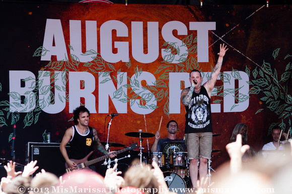 AUGUST BURNS RED, Vans Warped Tour 2013, San Diego, California